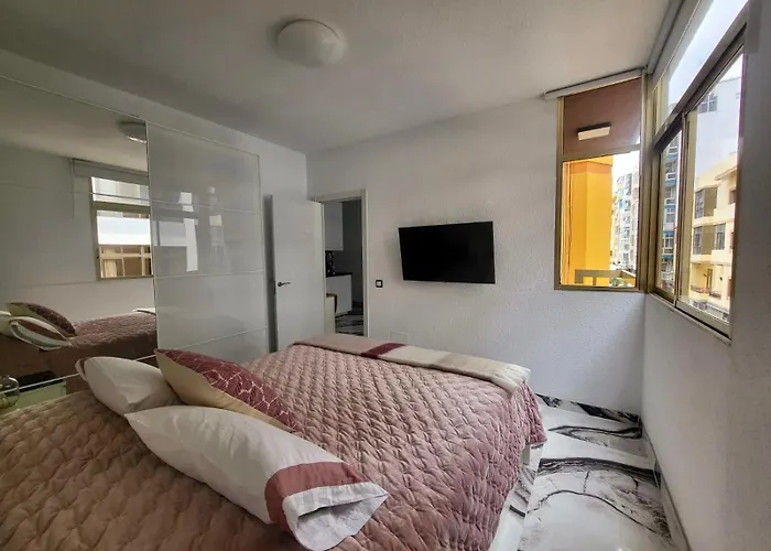 Apartament 2 Bedrooms Flat + Balcony + Parking At Canteras *